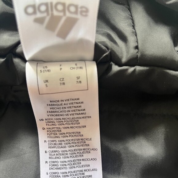 Adidas boys classic bomber insulated 3 stripe jacket size S (7-8) - Picture 7 of 9